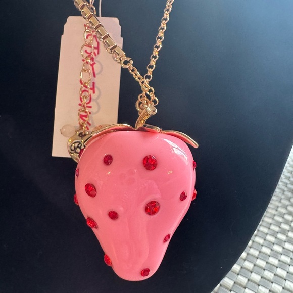 Betsey Johnson Pink Strawberry - Picture 2 of 8